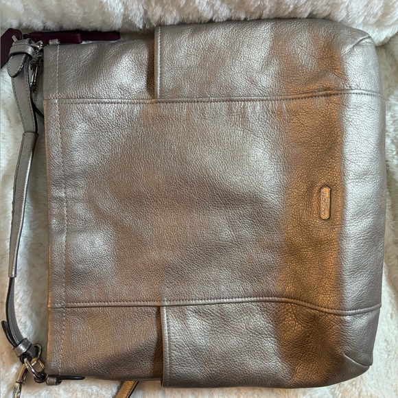 Coach Park Leather 2-way Hobo Metallic Bag - Picture 4 of 17